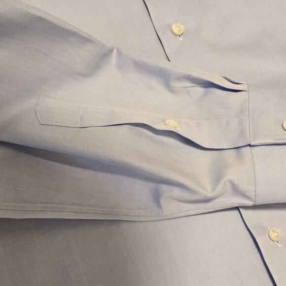 Ermenegildo Zegna Trofeo Men's, Long sleeve, Light blue dress shirt size 43/17 - Picture 6 of 11